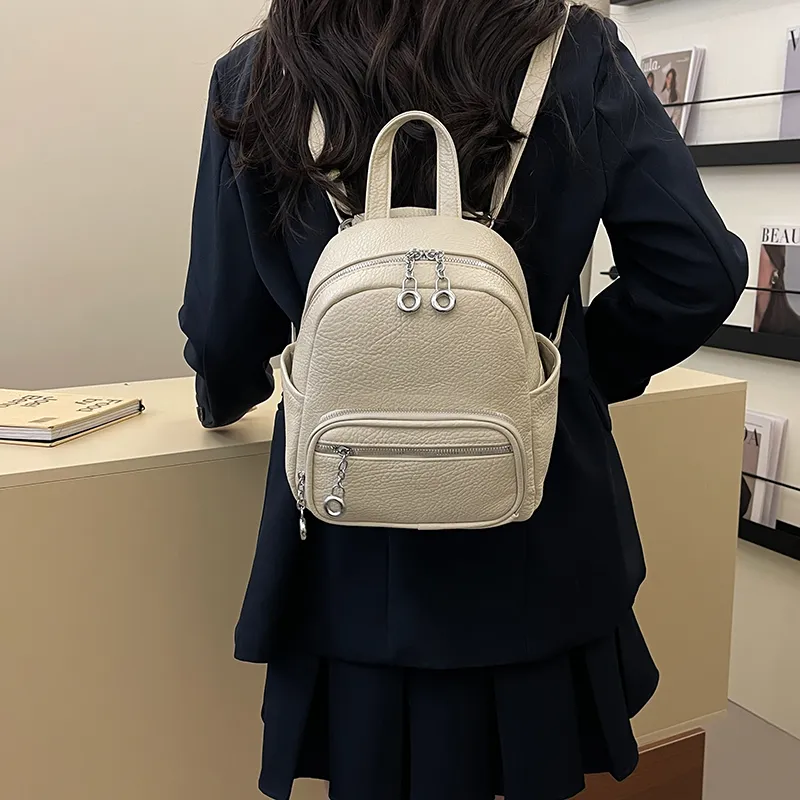 Wenpercy PU Backpack Women's Multicolor-1