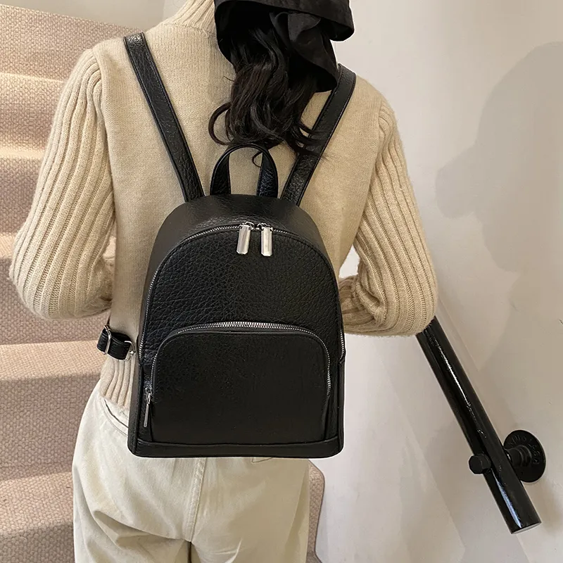 Wenpercy PU Backpack Unisex Multicolor-1