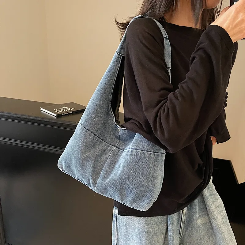 Wenpercy Denim Shoulder Bag Regular Women's Multicolor-8