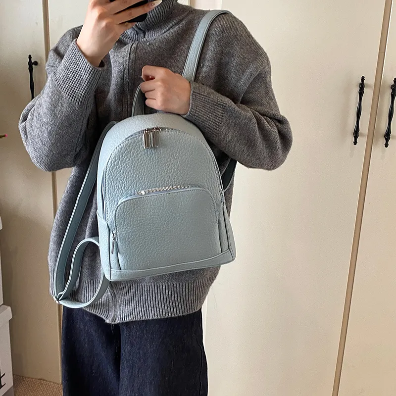 Wenpercy PU Backpack Unisex Multicolor-19