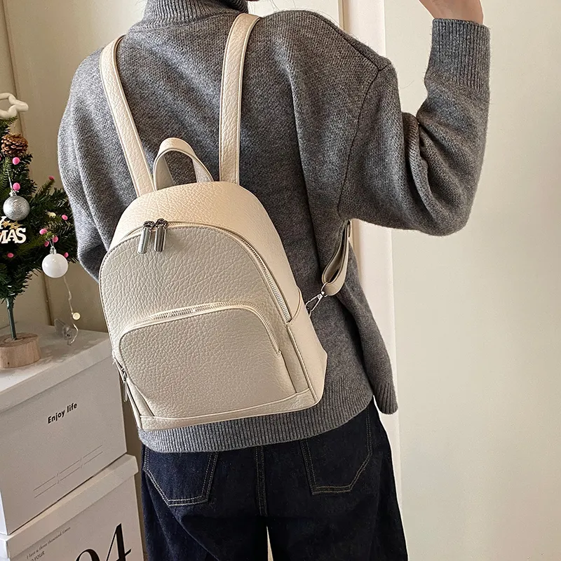 Wenpercy PU Backpack Unisex Multicolor-14