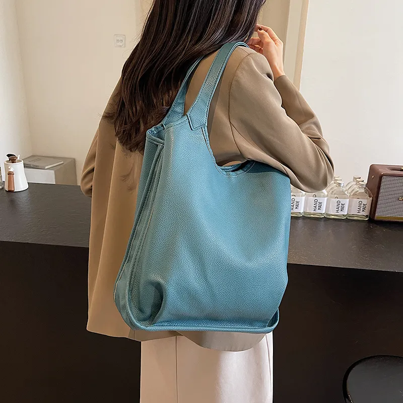 Wenpercy PU Tote Bag, Shoulder Bag Women's Multicolor-4