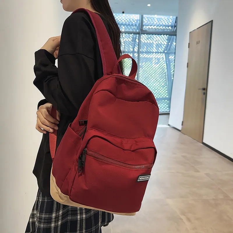 Wenpercy Nylon With Mesh Backpack Unisex Multicolor-8