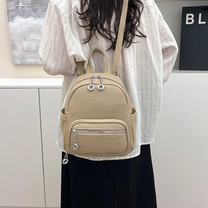 Wenpercy PU Backpack Women's Multicolor-5