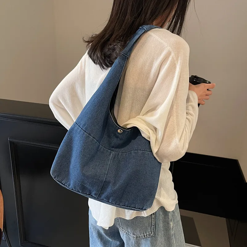 Wenpercy Denim Shoulder Bag Regular Women's Multicolor-5