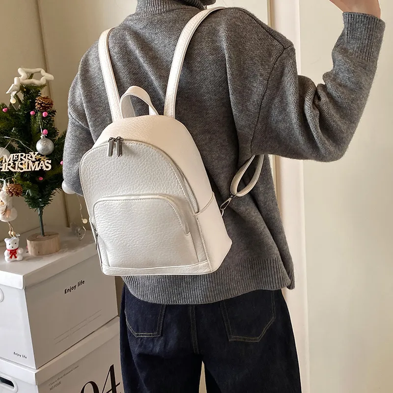 Wenpercy PU Backpack Unisex Multicolor-5
