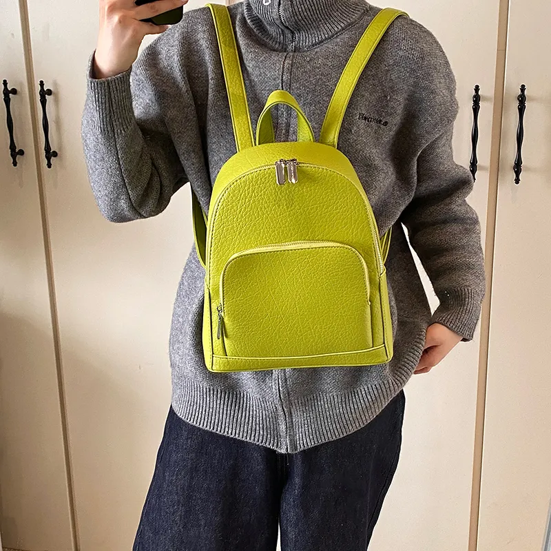 Wenpercy PU Backpack Unisex Multicolor-17