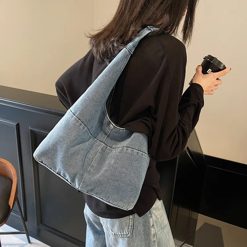 Wenpercy Denim Shoulder Bag Regular Women's Multicolor-7