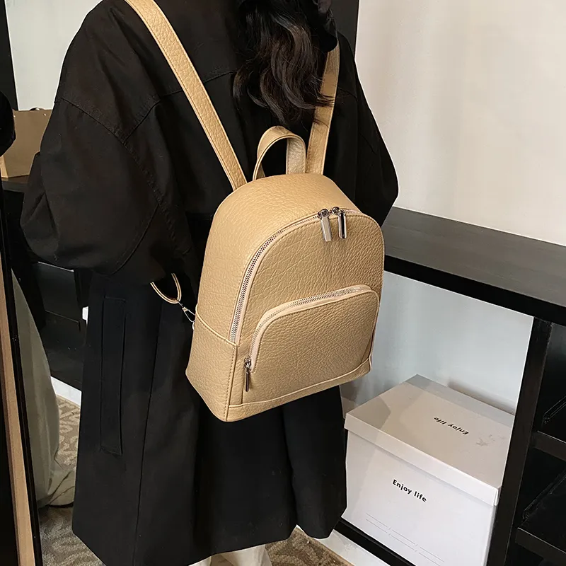 Wenpercy PU Backpack Unisex Multicolor-22