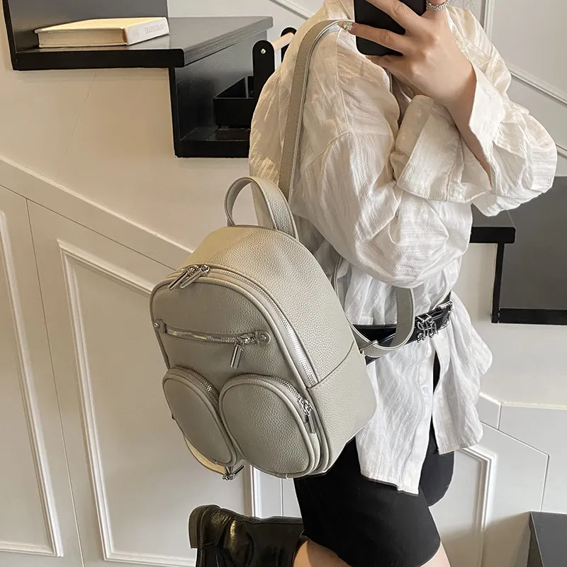 Wenpercy PU Backpack Women's Multicolor-8