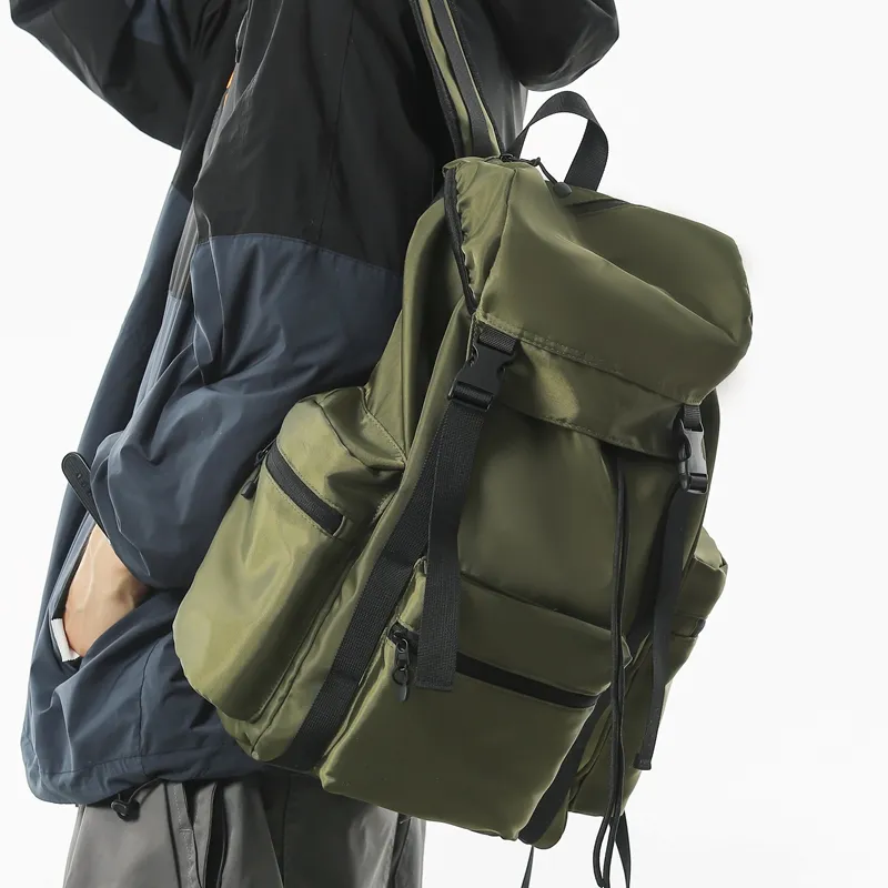 Wenpercy Nylon Backpack Regular Unisex Multicolor-5