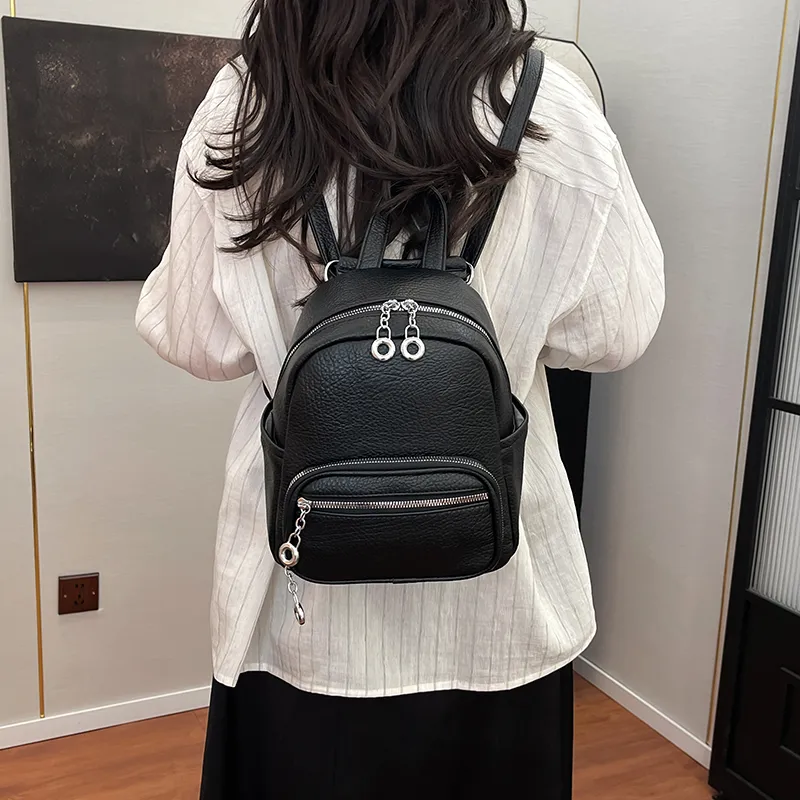 Wenpercy PU Backpack Women's Multicolor-8