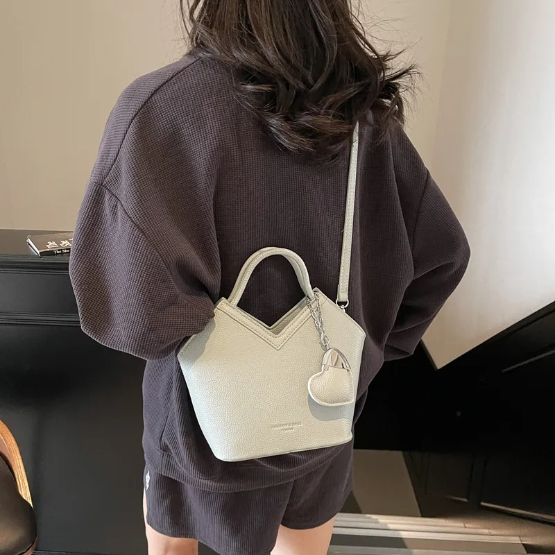 Wenpercy PU Bucket Bag, One Shoulder Handbag Women's Multicolor-7