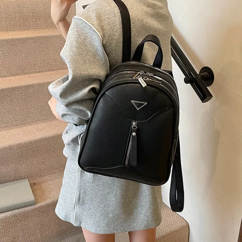 Wenpercy PU Backpack Women's Multicolor-11