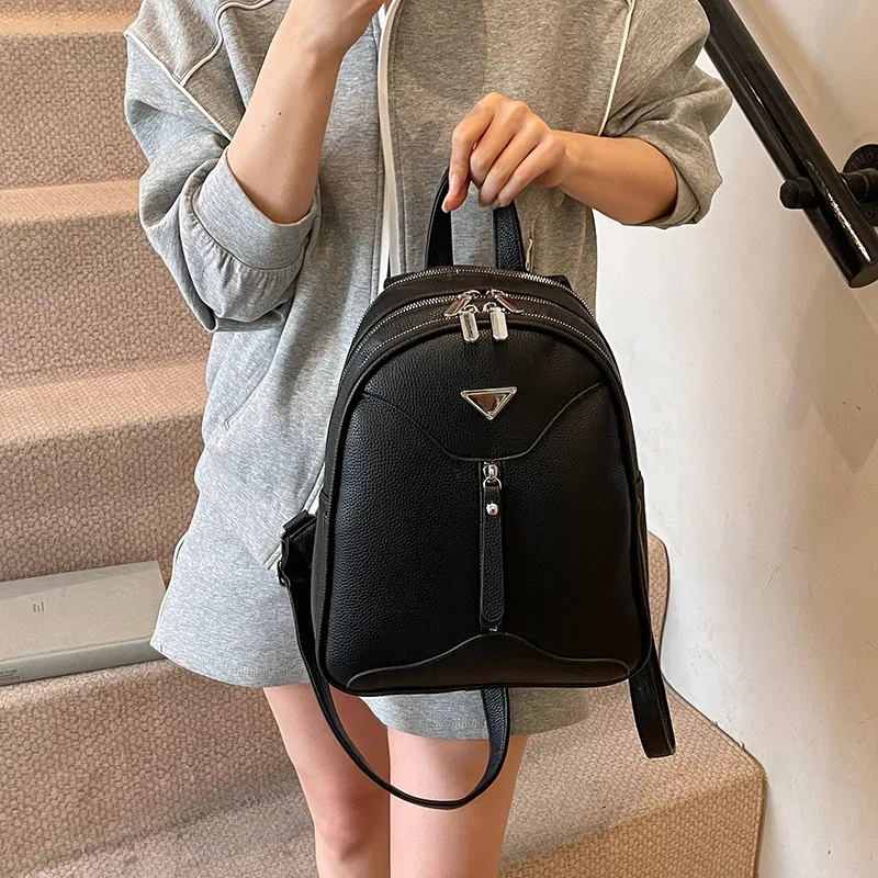 Wenpercy PU Backpack Women's Multicolor-10