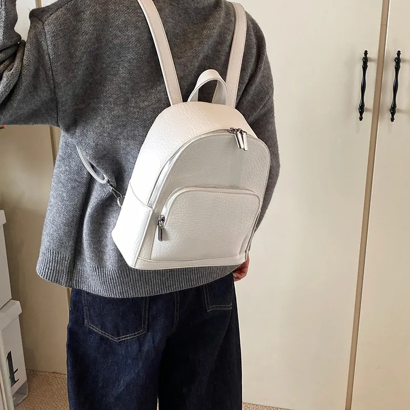 Wenpercy PU Backpack Unisex Multicolor-4