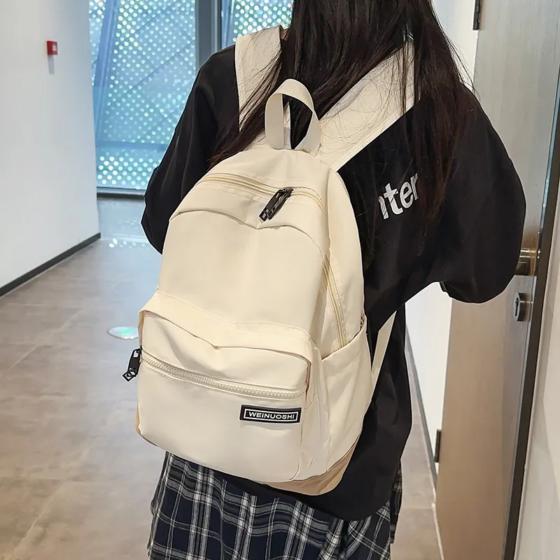 Wenpercy Nylon With Mesh Backpack Unisex Multicolor-5