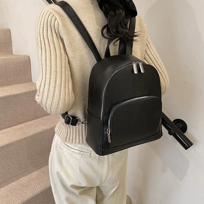 Wenpercy PU Backpack Unisex Multicolor-2