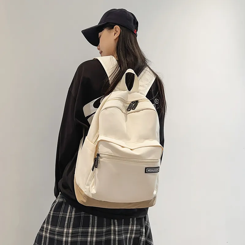 Wenpercy Nylon With Mesh Backpack Unisex Multicolor-4