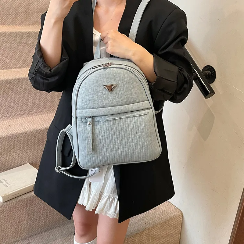Wenpercy PU Backpack Women's Multicolor-16