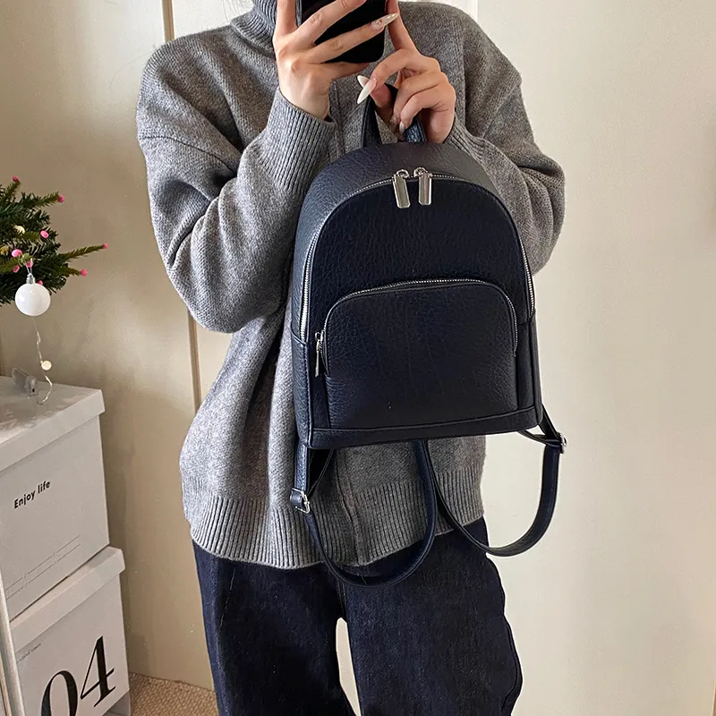 Wenpercy PU Backpack Unisex Multicolor-7