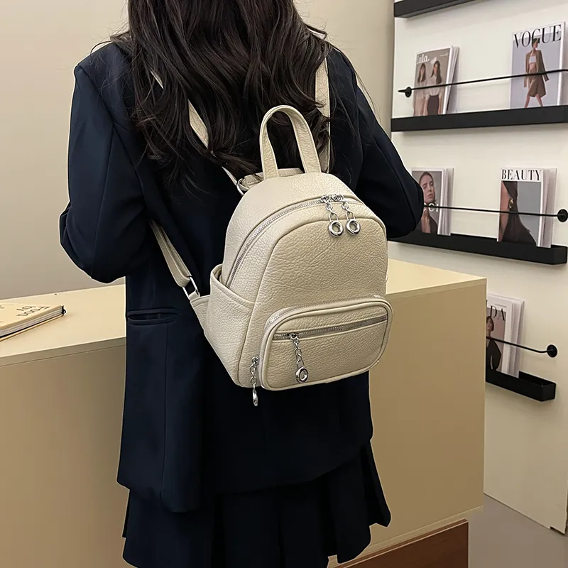 Wenpercy PU Backpack Women's Multicolor-2