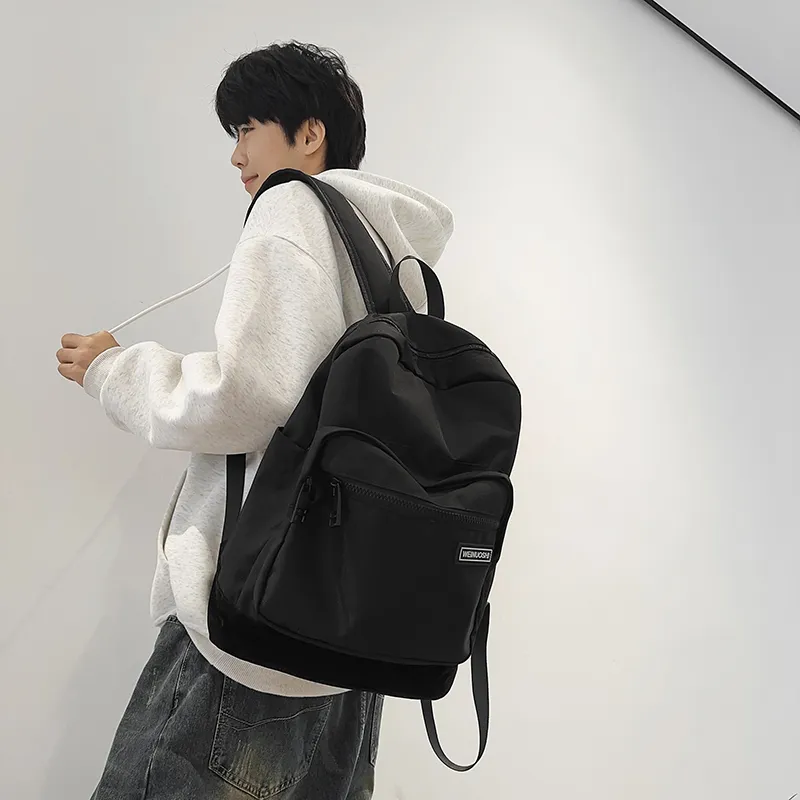 Wenpercy Nylon With Mesh Backpack Unisex Multicolor-2