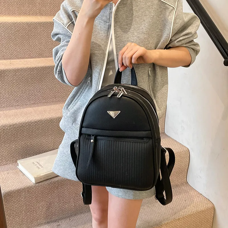 Wenpercy PU Backpack Women's Multicolor-11