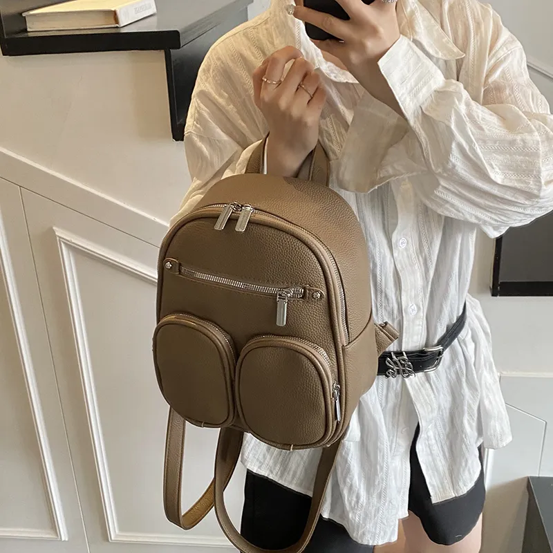 Wenpercy PU Backpack Women's Multicolor-17