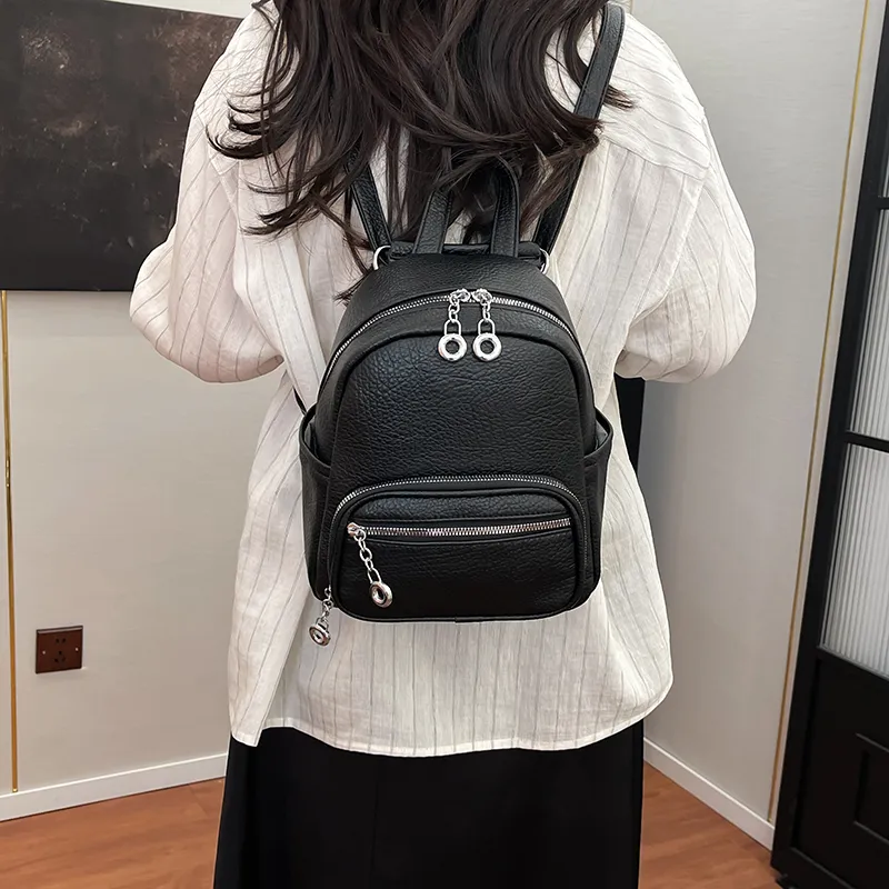 Wenpercy PU Backpack Women's Multicolor-7