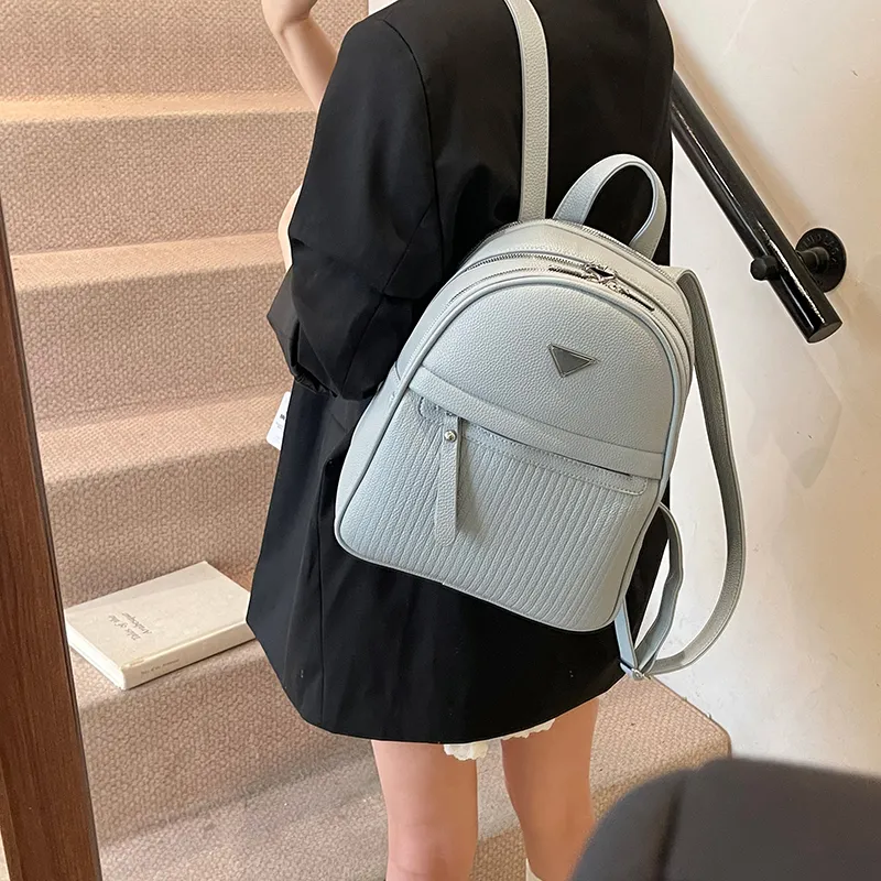 Wenpercy PU Backpack Women's Multicolor-17