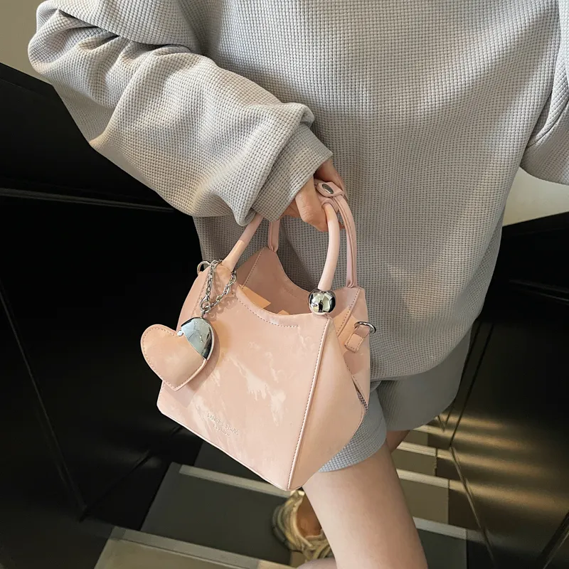 Cool PU Handbag Women's Ecru/Pink/Black/Silver-5