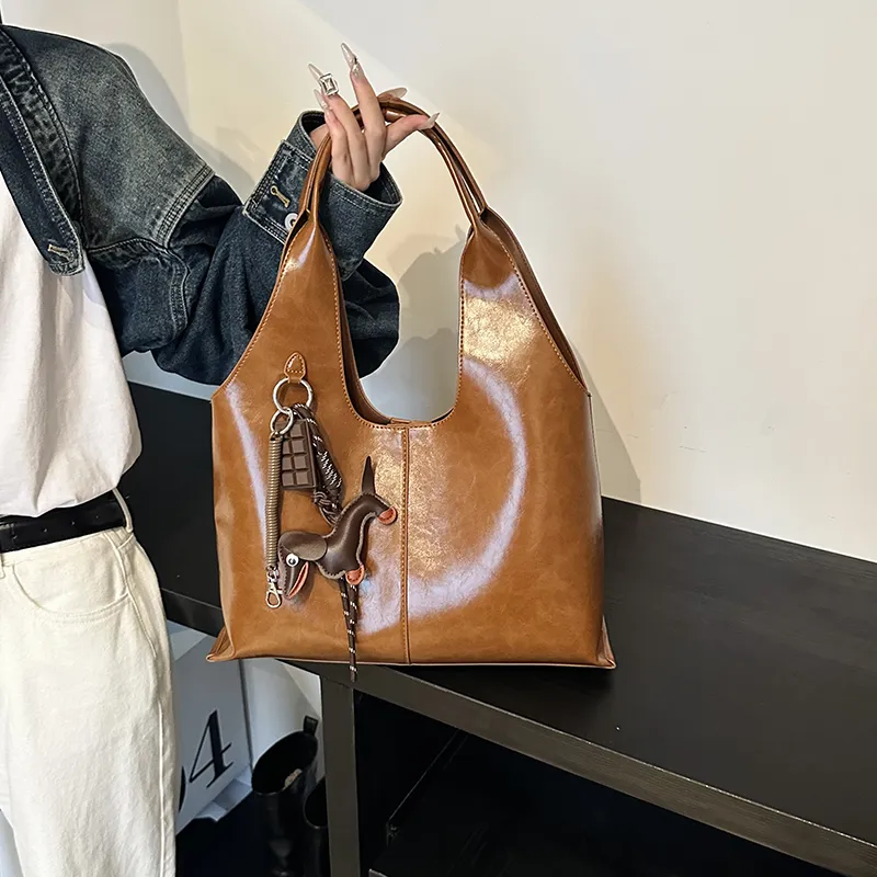 Cool PU Tote Bag, Shopping Bag, Shoulder Bag Regular Women's Multicolor-4