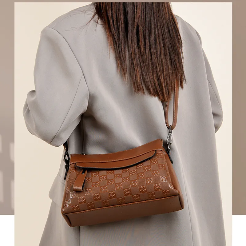 Cool PU Crossbody Bag, Shoulder Bag Women's Black-4