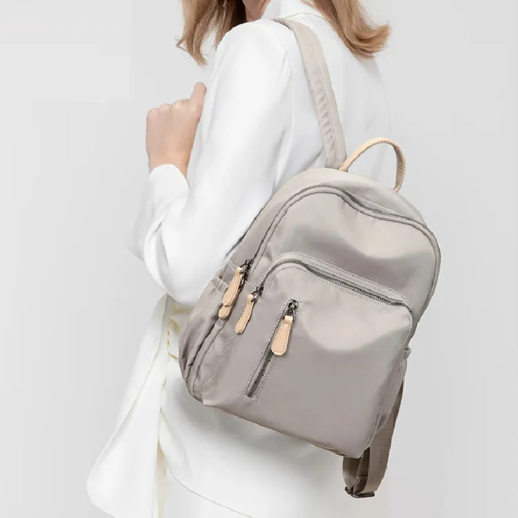 ALLDeaR Oxford Backpack Regular Women's Apricot & Brown/Apricot Gray/Dark Gray/Versatile Black-3