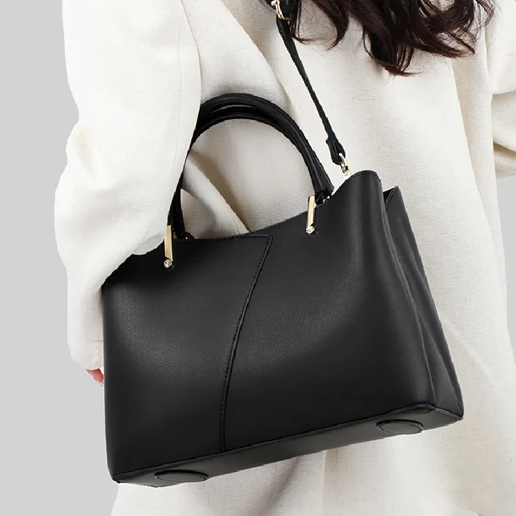 Cool Pu One Shoulder Handbag Regular Women's Khaki, Red, Black-10