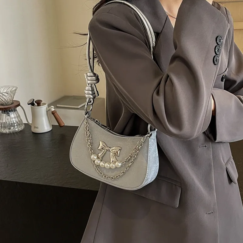Cool PU Crossbody Bag, Shoulder Bag, Handbag Women's White/Black/Silver/Pink-7