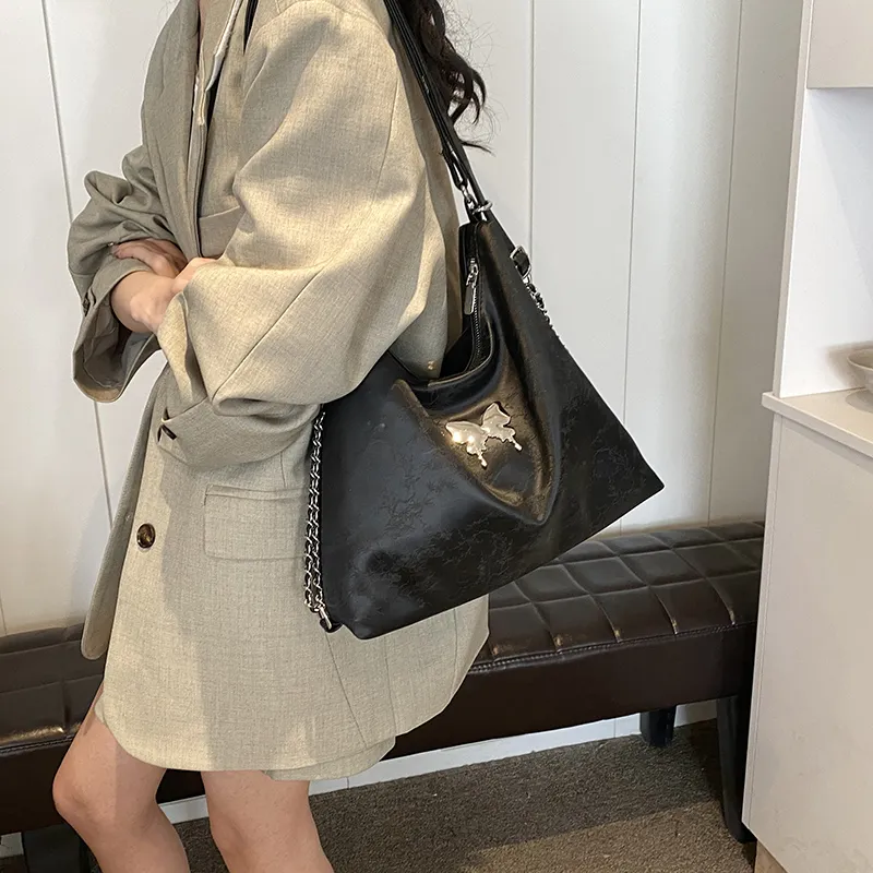Cool PU Shoulder Bag Crossbody Bag Backpack Women's Black/Pink/Silver/Ecru-1