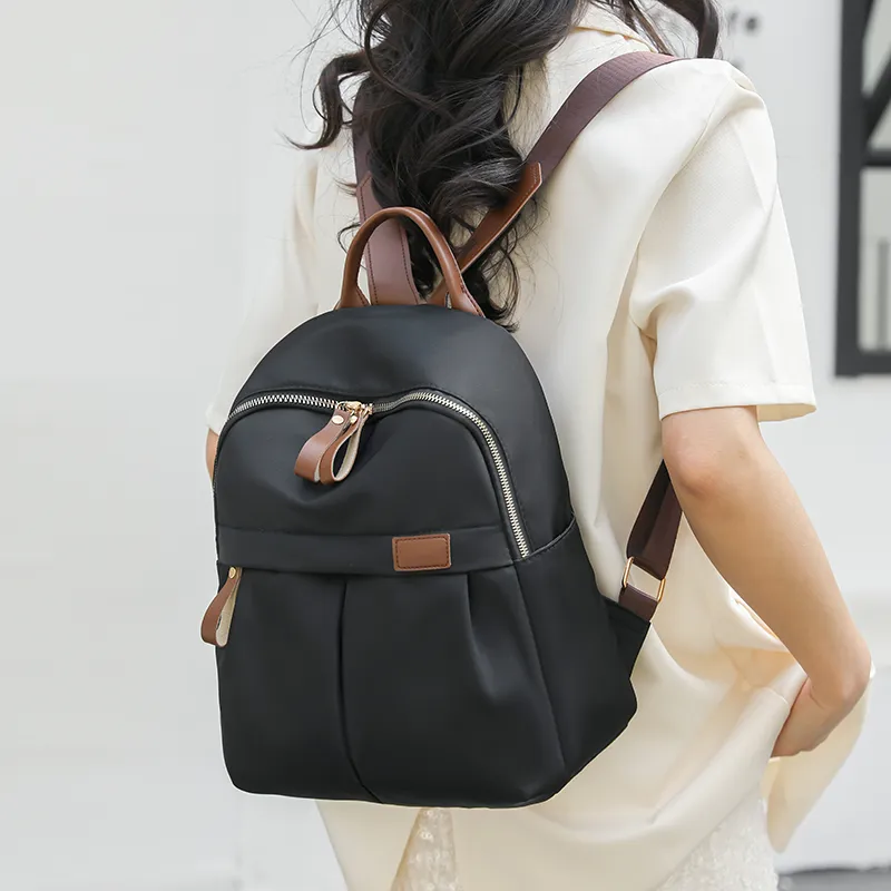 Cool Nylon Backpack Regular Women's Multicolor-5