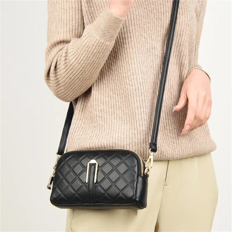 Cool PU Crossbody Bag, Shoulder Bag Women's Black/Red/Purple/Khaki-1