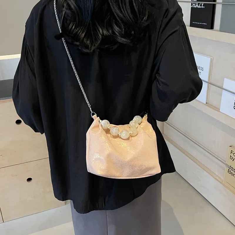 Cool PU Crossbody Bag Shoulder Bag Regular Women's Ecru/Silver/Pink/Green/Black/Blue-11