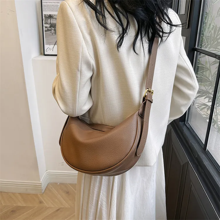 Cool Pu Shoulder Bag Crossbody Bag Regular Khaki/Brown/Black-5