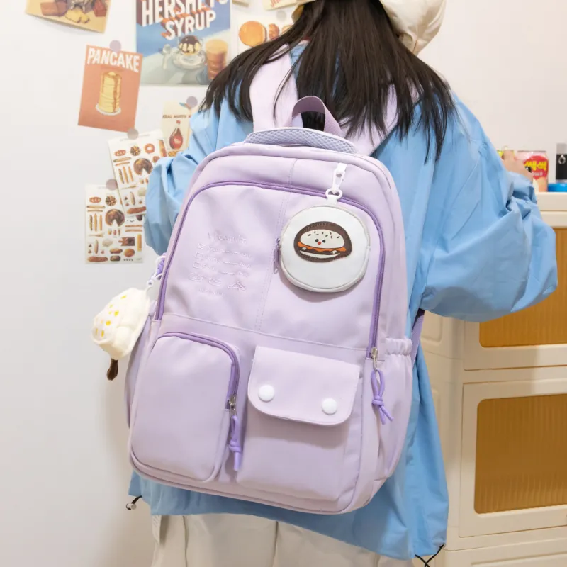 Cool Nylon Backpack Unisex Multicolor-2