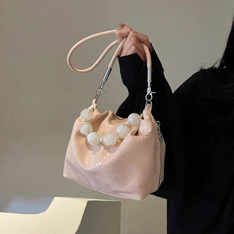 Cool PU Crossbody Bag Shoulder Bag Regular Women's Ecru/Silver/Pink/Green/Black/Blue-10