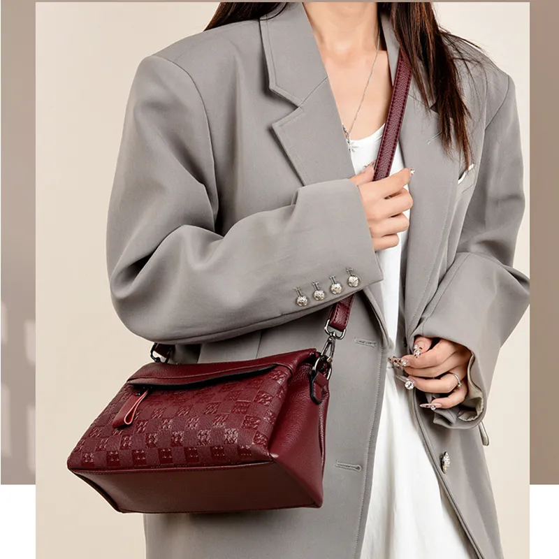 Cool PU Crossbody Bag, Shoulder Bag Women's Black-2
