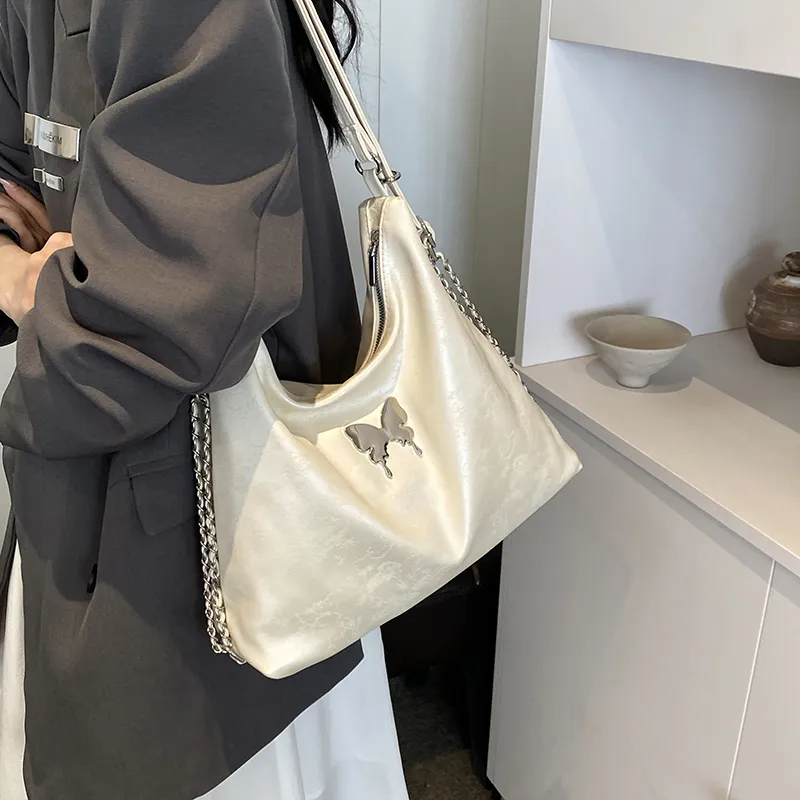 Cool PU Shoulder Bag Crossbody Bag Backpack Women's Black/Pink/Silver/Ecru-13