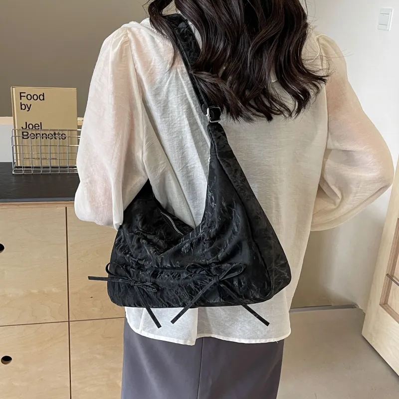 Cool Pu Portable Crossbody Bag, Shoulder Bag Women's Ecru/Silver/Black/Pink-10