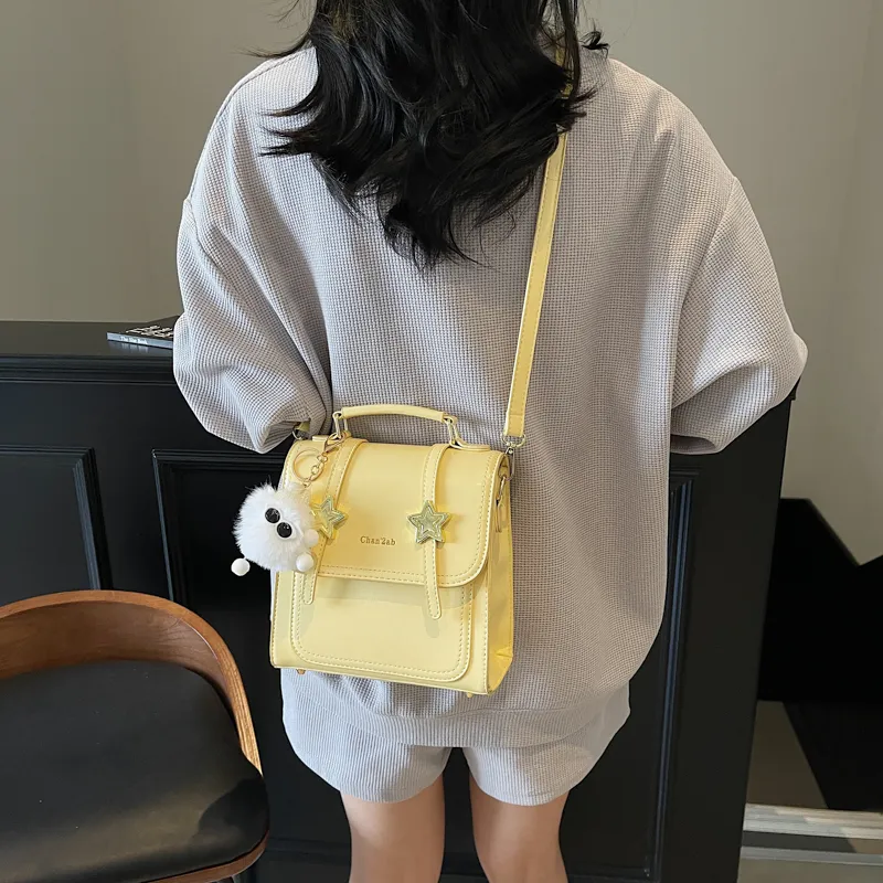 Cool PU Backpack Women's Pink/Green/Black/Yellow/Silver-13