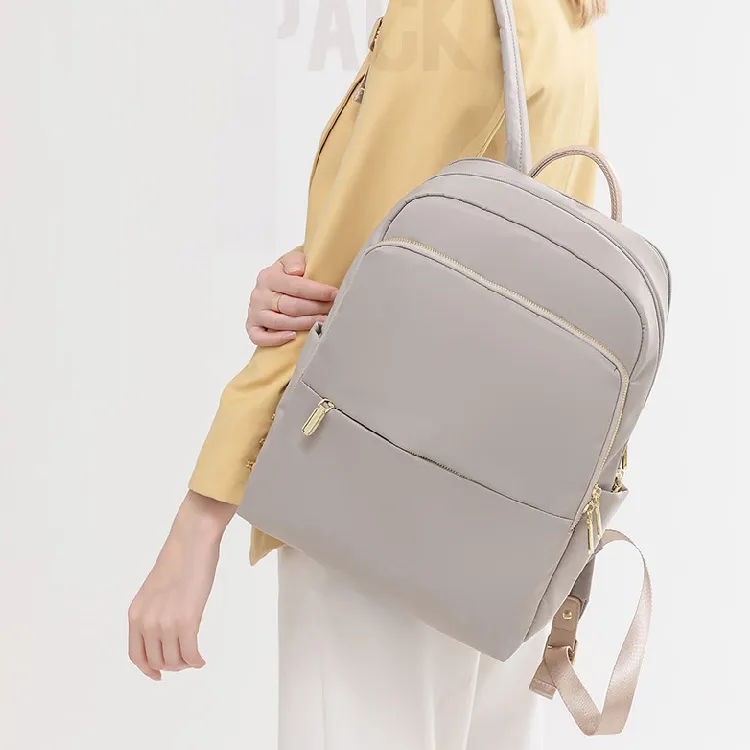 ALLDeaR Oxford Backpack Women's Apricot Gray/Dirty Pink/Dark Gray/Black & Apricot & Brown-3