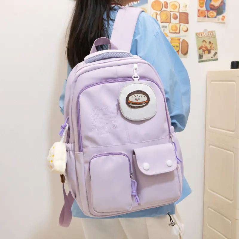 Cool Nylon Backpack Unisex Multicolor-4